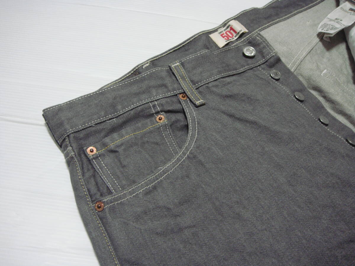 # Levi's 501 raw Denim ^^. dyeing color Denim is good condition #W[40 inch] absolute size 100cm 76cm # America USA old clothes N3# postage 520