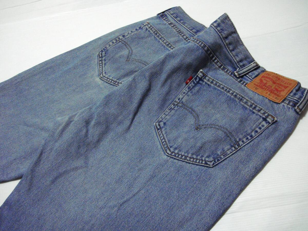 # Levi's 505 little futoshi .^ ^ #W[42 inch] absolute size 106cm L74cm [.. scrub less ] America USA old clothes N3#501 505 super BIG W40~ large amount exhibiting #