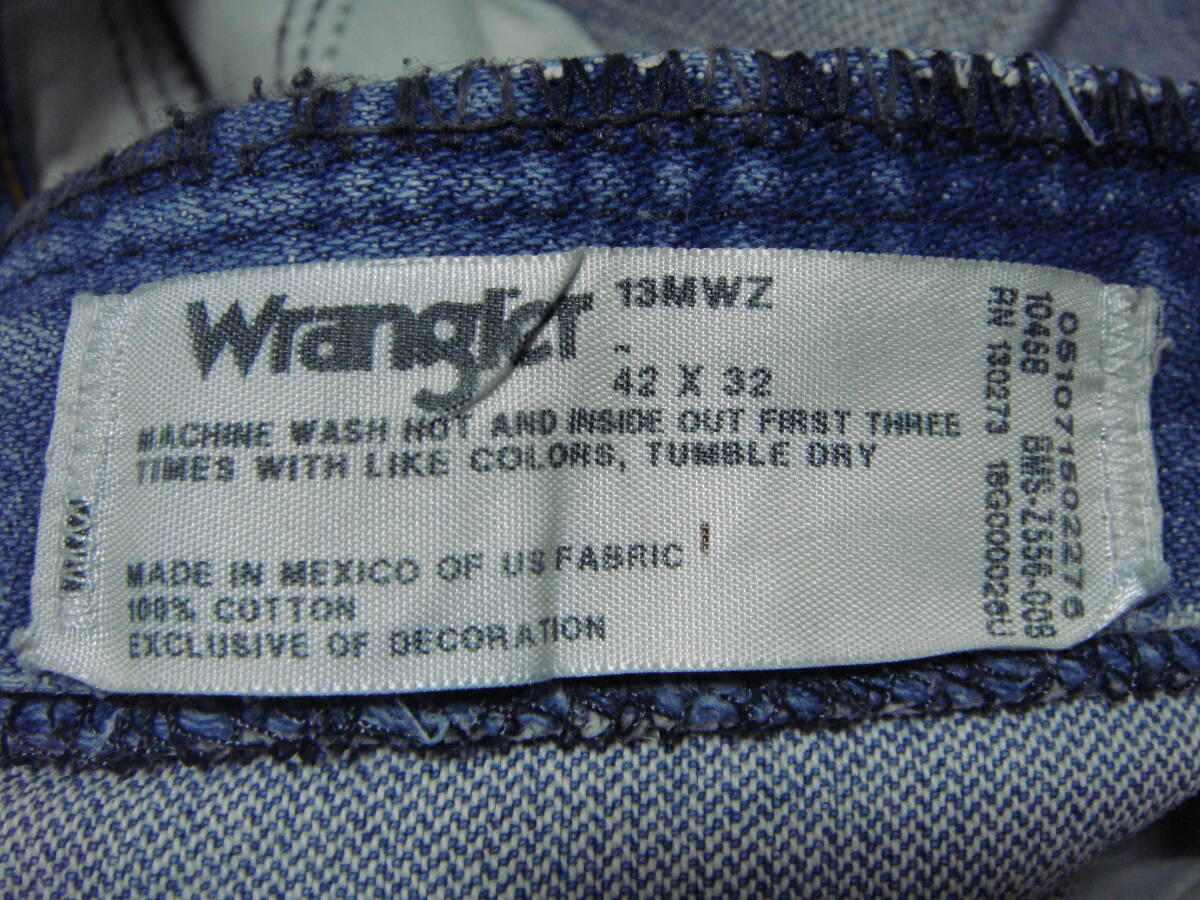 ■13MWZ ラングラー/Wrangler ■W[42 inch] 実寸100cm L78cm ■アメリカ USA古着 N3 送料520■W38 以上に特化し大量出品中■_画像10