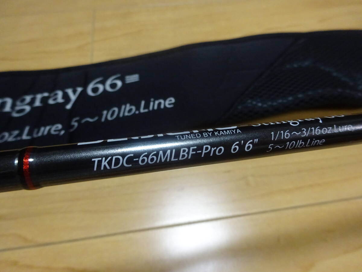 新品同様　　　エバーグリーン コンバットスティック カレイド デジーノ スティングレイ 66 TKDC-66MLBF-Pro _画像2