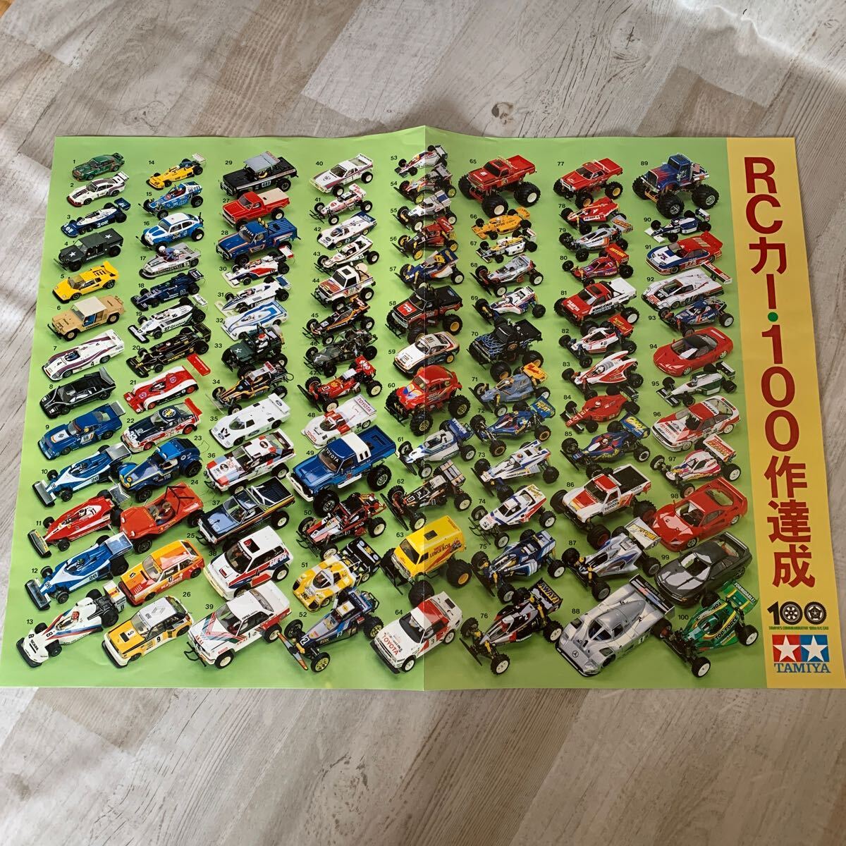 Tamiya RC CAR 100 Works Memormorative Poster Radio Control