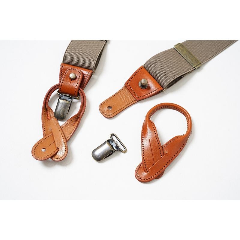 未使用新品　orgueil OR-7325 military suspenders オルゲイユ　ミリタリーサスペンダー グリーン(ブラウン×オリーブ)