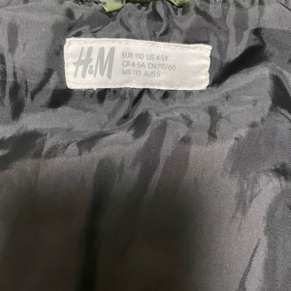 H&M 110 MA1 ブルゾン　ジャケット　アウター　ミリタリー