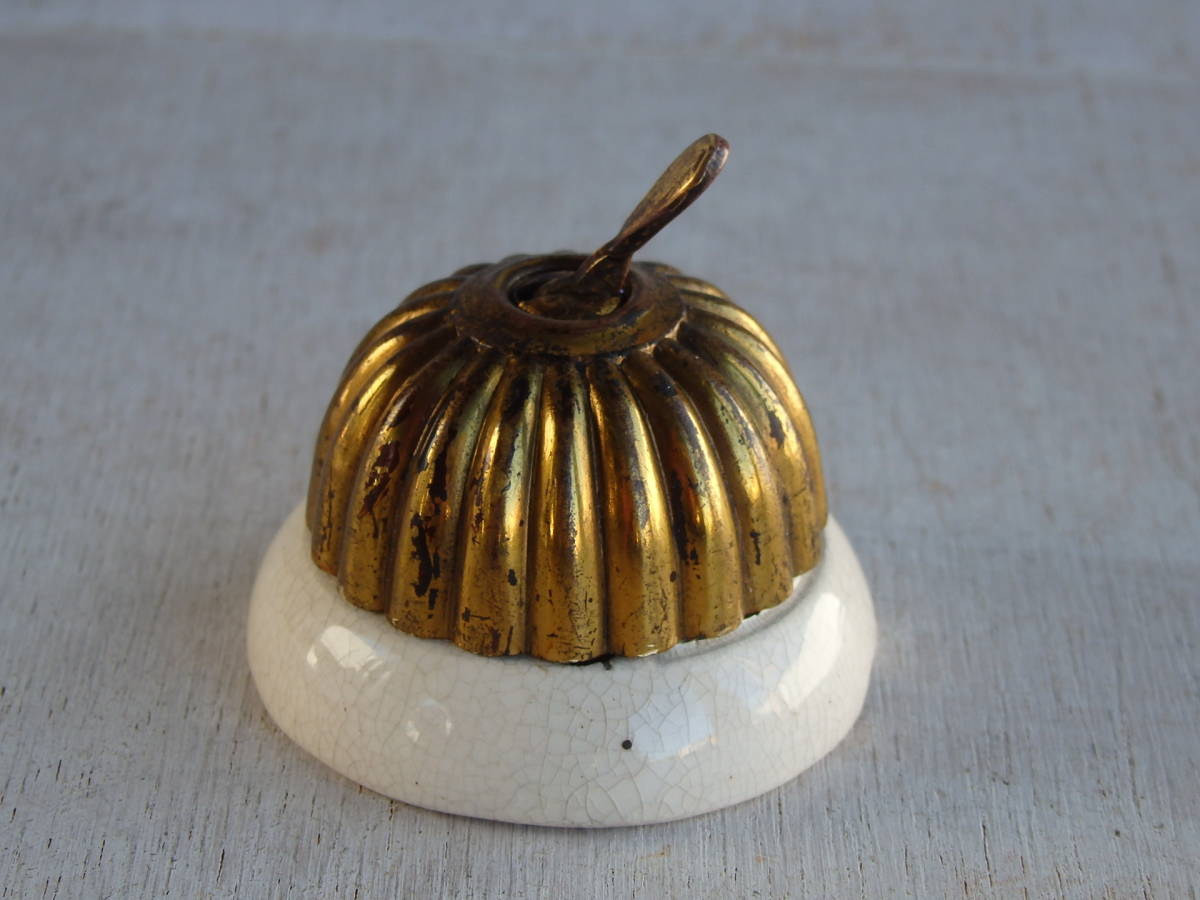フランスアンティーク スイッチ 陶器 真鍮 アトリエ 工業系 インダストリアル 蚤の市 カフェ 古い 磁器 照明器具 北欧_画像5