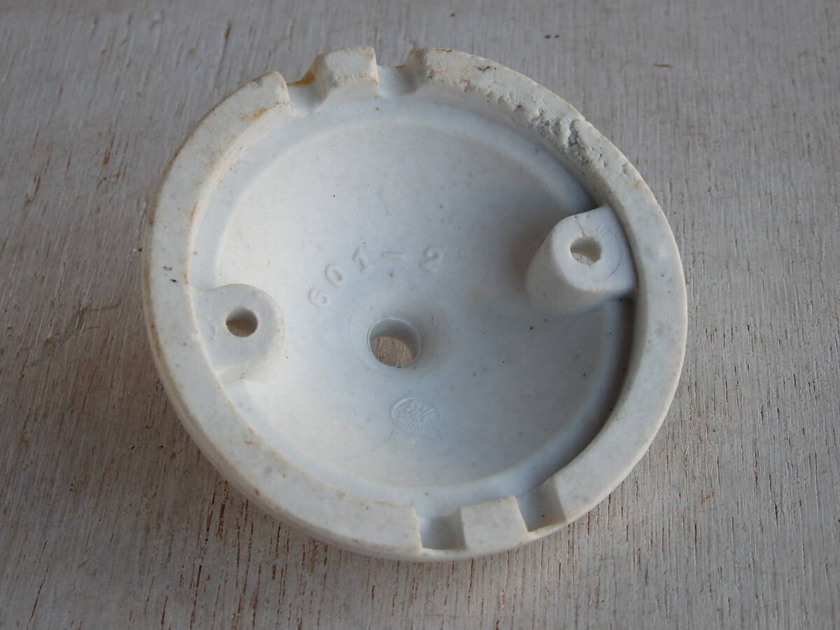 フランスアンティーク コネクションボックス シーリングカバー 陶器 アトリエ シーリングキャップ メダリオン 碍子 磁器 ローゼット の画像7