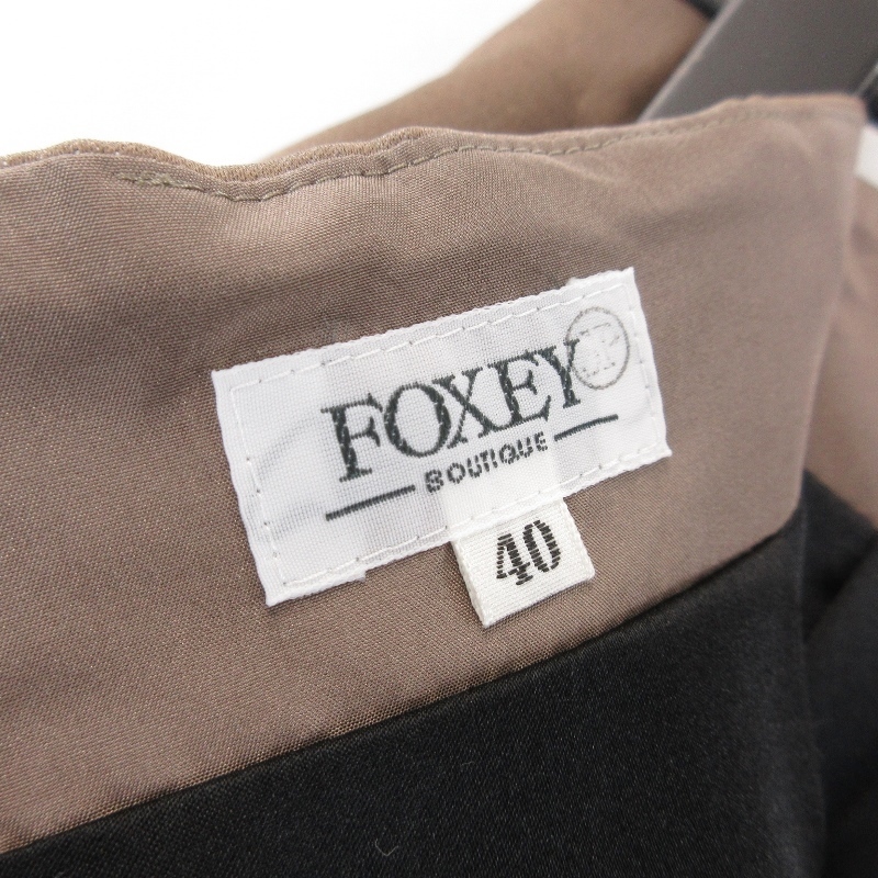 FOXEY フォクシー スカート 24764-ASAN27KB-02 日本製 ブラウン 40 71008825_画像5