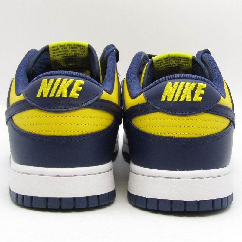 美品 NIKE ナイキ 28.5cm DUNK LOW RETRO DD1391-700 ダンク ロー ミシガン 20年製 VARSITY MAIZE/MIDNIGHT NAVY 35002914_画像3