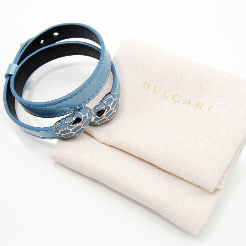  прекрасный товар BVLGARI BVLGARY кожа браслет cell авторучка ti four ever Serpenti Forever Leather Bracelet 2 полосный LAP breath 28007222