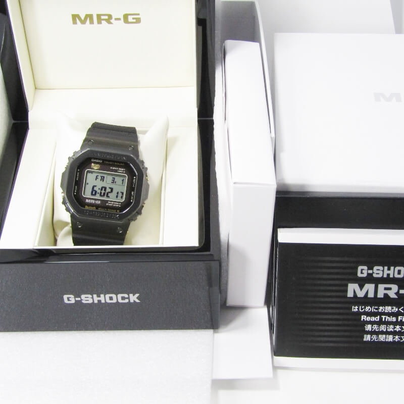  beautiful goods CASIO G-SHOCK G shock MRG-B5000R-1JR MR-Gko burr on Raver band titanium radio wave solar 2024 year black 30012706