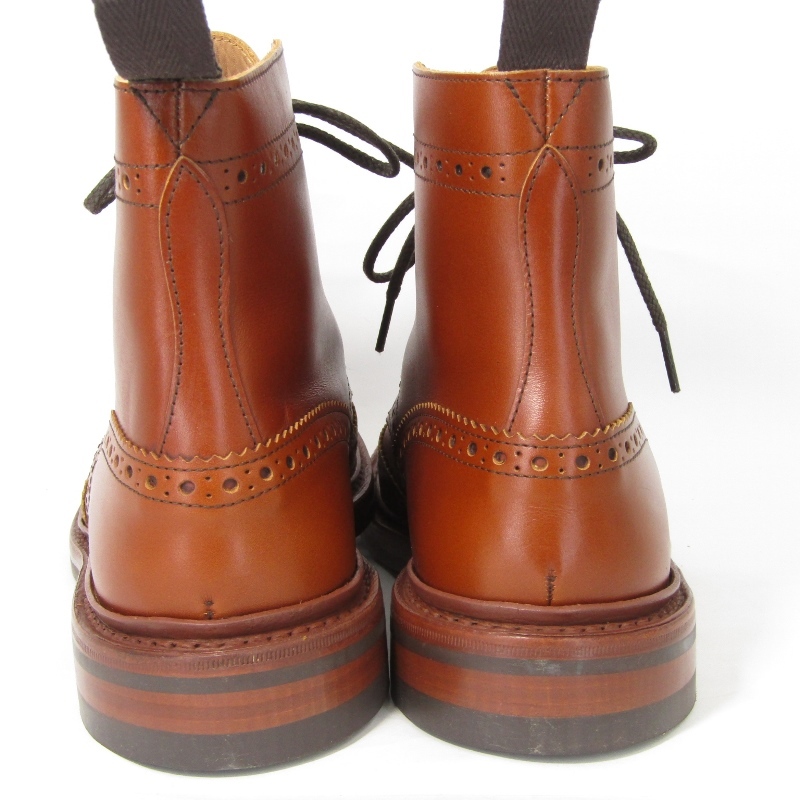 未使用 Tricker's トリッカーズ UK6 カントリーブーツ 5634/25 STOW ストウ ブローグブーツ マロンアンティーク 35003027_画像3