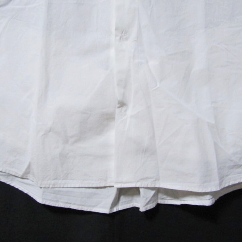 YAECA ヤエカ 半袖シャツ 13140 EXTRA WIDE SHIRT オーバーサイズシルエット ユニバーサルデザイン 日本製 ホワイト 白 M 27105355_画像4