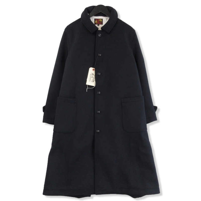 未使用 JELADO ジェラード アトリエコート TM83425 The 2 Monkeys Wool Atelier Coat ショップコート 日本製 ダークネイビー S 71008947_画像1