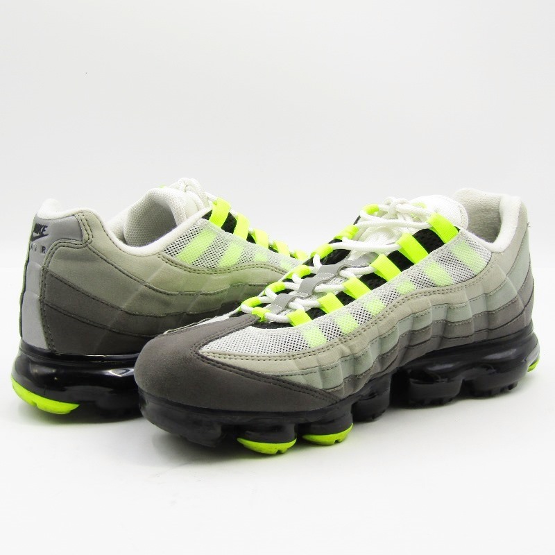 NIKE ナイキ 28cm AIR VAPORMAX 95 AJ7292-001 エアヴェイパーマックス95 イエローグラデ 2018年製 VOLT-MEDIUM ASH 22000399_画像2