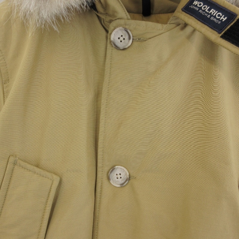 美品 WOOLRICH ウールリッチ アークティックパーカ 1502284 ARCTIC PARKA ファー付 ダウンジャケット サンドベージュ XS 71008946_画像3