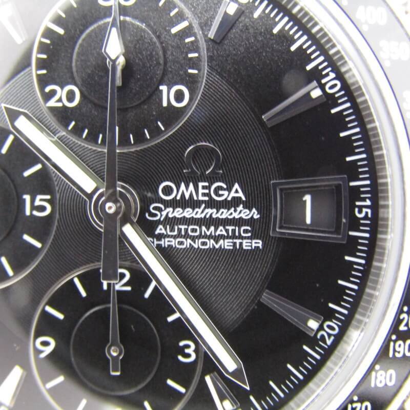 美品 OMEGA オメガ 3210.50 スピードマスター デイト クロノグラフ 自動巻き SPEEDMASTER DATE 40mm ブラック 黒 30012727の画像6