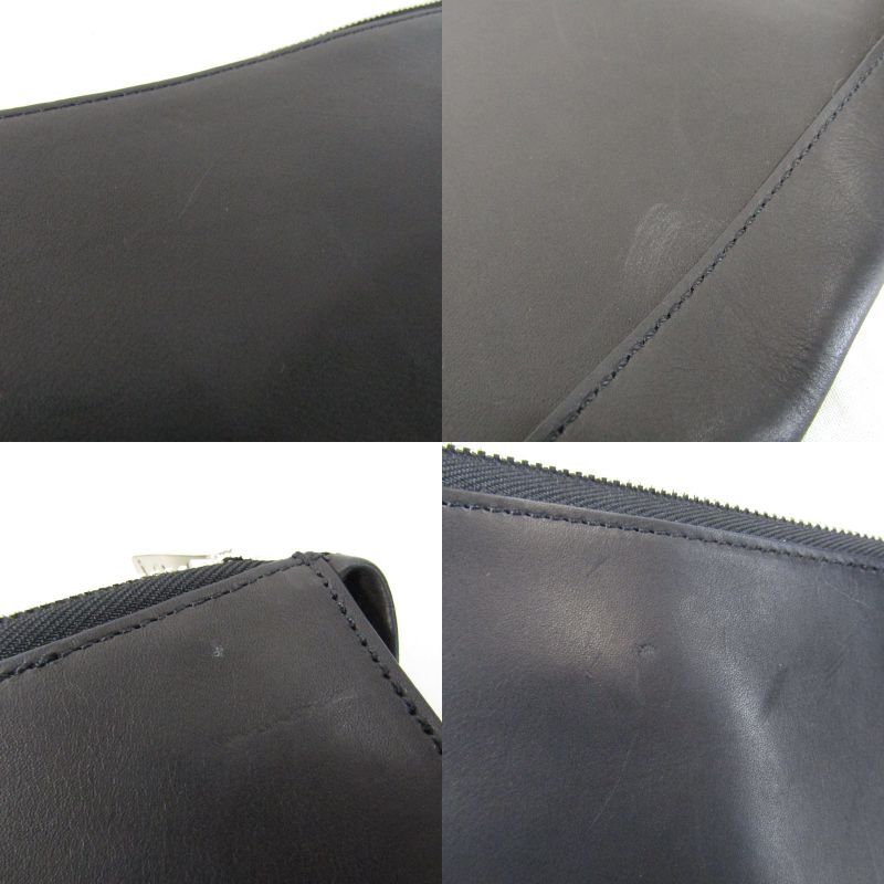 WILDSWANS wild Swanz clutch bag DOCUMENTO document case leather original leather L character fastener black black 61000391