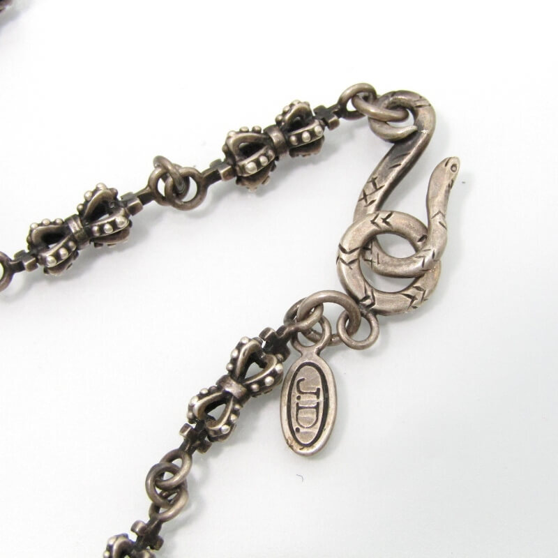 JUSTIN DAVIS ジャスティンデイビス ネックレス SNJ106 DOUBLE CROWN CHAIN NECKLACE ダブルクラウン チェーン SV925 28007309_画像2