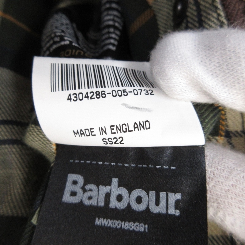 未使用 Barbour バブアー オイルドジャケット MWX0018SG9140 ビデイル 英国製 bedale Wax Jacket 3ワラント セージ 40 71008999_画像6