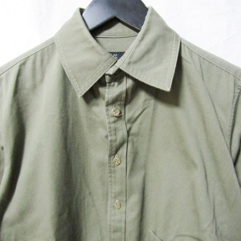 Y's ワイズ ミリタリーシャツジャケット YX-B13-037 ヨウジヤマモト 日本製 オリーブ 1 27105452の画像4