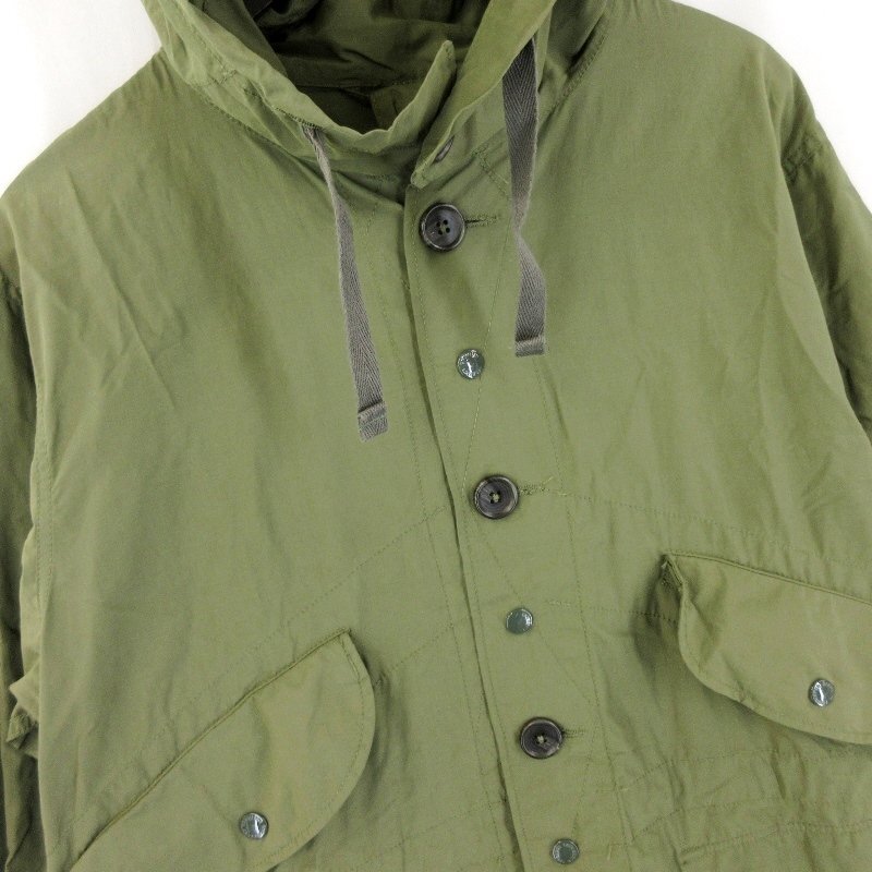 ENGINEERED GARMENTS エンジニアドガーメンツ ハイランドパーカ Cotton Double Cloth Highland Parka M-51 USA製 オリーブ S 20017966_画像3