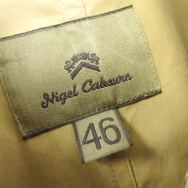 未使用 Nigel Cabourn ナイジェルケーボン ショップコート 8040-00-00000 1940s SHOP COAT HIGH DENSITY ベージュ 46 タグ付き 20018110_画像6