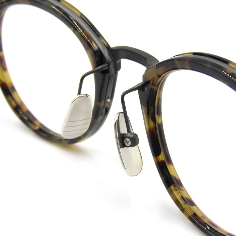 美品 THOM BROWNE トムブラウン メガネフレーム TB-011B-46 ボストン コンビ 日本製 TOKYO TORTOISE/BLACK IRON 50017522_画像6