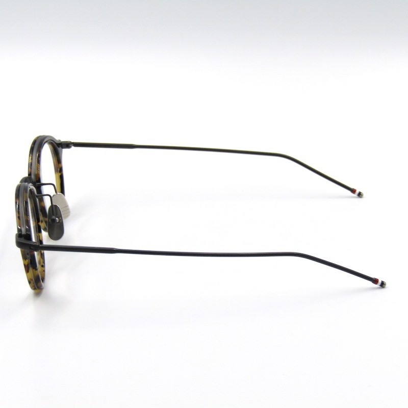 美品 THOM BROWNE トムブラウン メガネフレーム TB-011B-46 ボストン コンビ 日本製 TOKYO TORTOISE/BLACK IRON 50017522_画像3