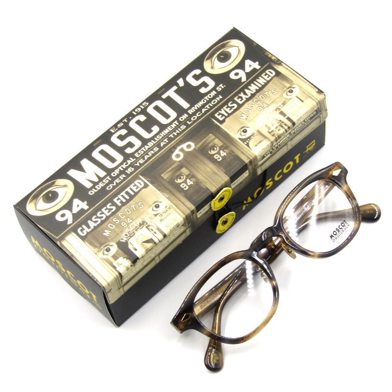 未使用 MOSCOT モスコット メガネフレーム LEMTOSH 46 JPN LTD 15 レムトッシュ ボスリントン 中国製 BARK 50017543_画像1