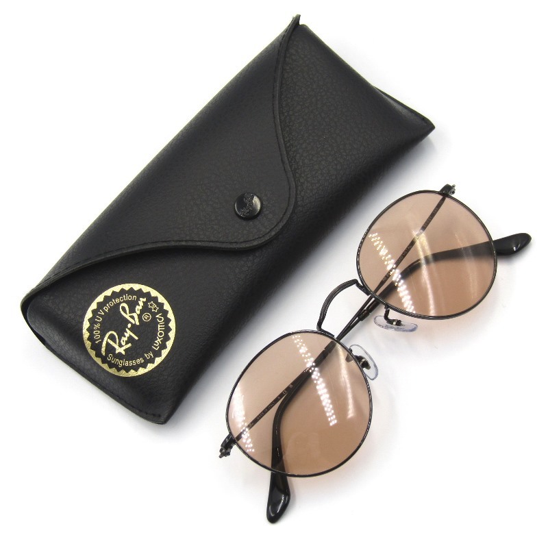 Ray-Ban レイバン サングラス RB3447 002/4B ROUND METAL ラウンドメタル ボストン イタリア製 ポリッシュブラック 65005694_画像1