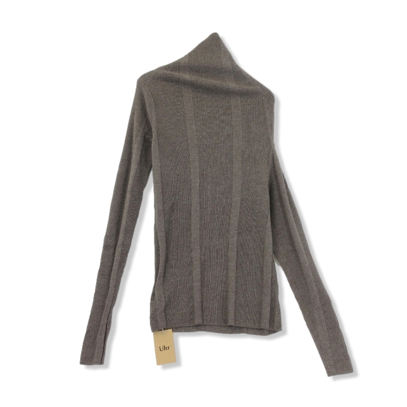 未使用 Uhr ウーア ハイネック ニット 20AWUhr-KT182 Asymmetrical Highneck Knit アシンメトリー レディース モカ M タグ付き 22000254_画像1