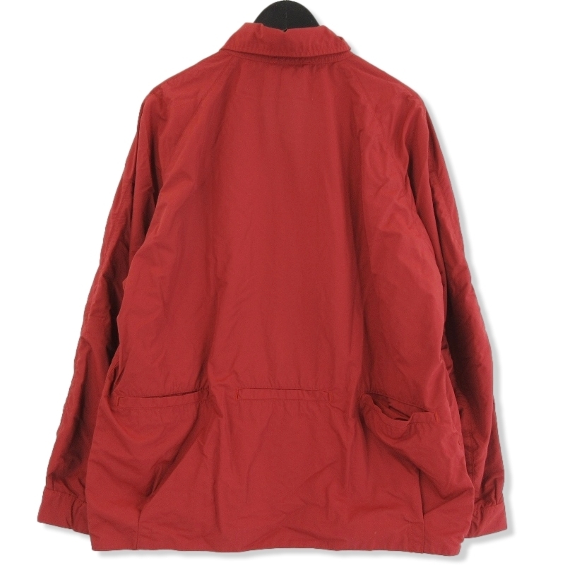 SASSAFRAS ササフラス コーチジャケット Wheel Barrow Jacket ホイールバロージャケット ナイロン 日本製 レッド XL 71009040_画像2