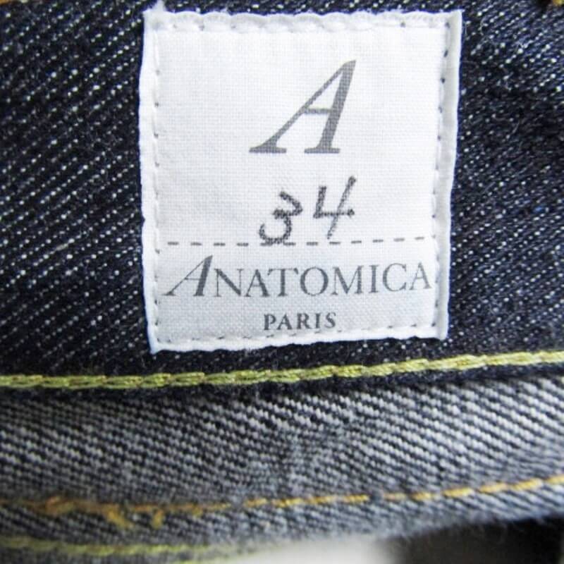 美品 ANATOMICA アナトミカ デニムパンツ 618 ORIGINAL 530-000-06 日本製 インディゴ 34 27105509_画像8