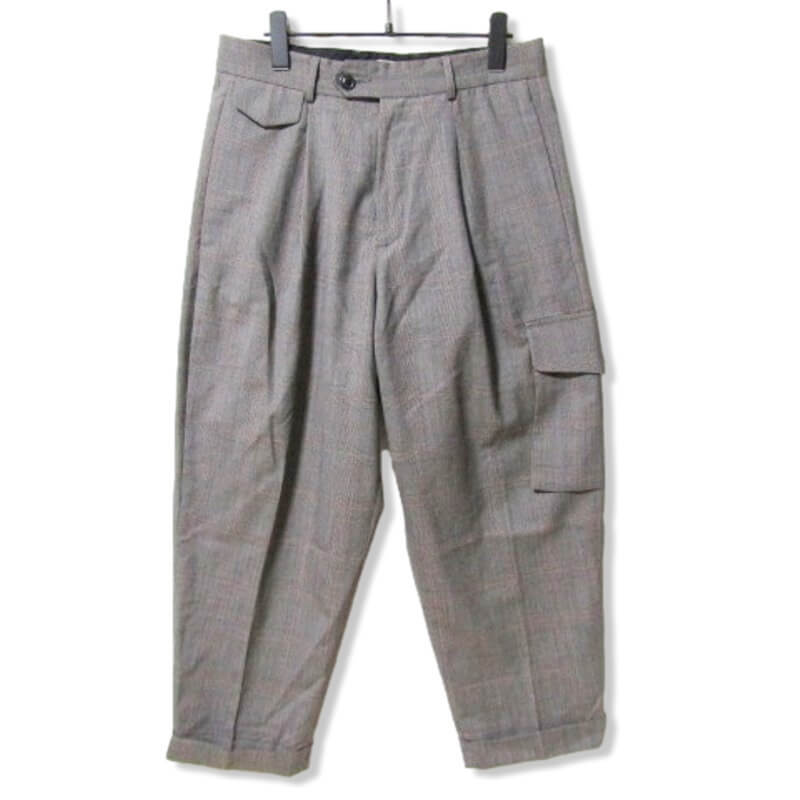 美品 LOWNN ローン カーゴパンツ REL-40-2155UM04 RELAXED TROUSERS グレー 46 27105526_画像1