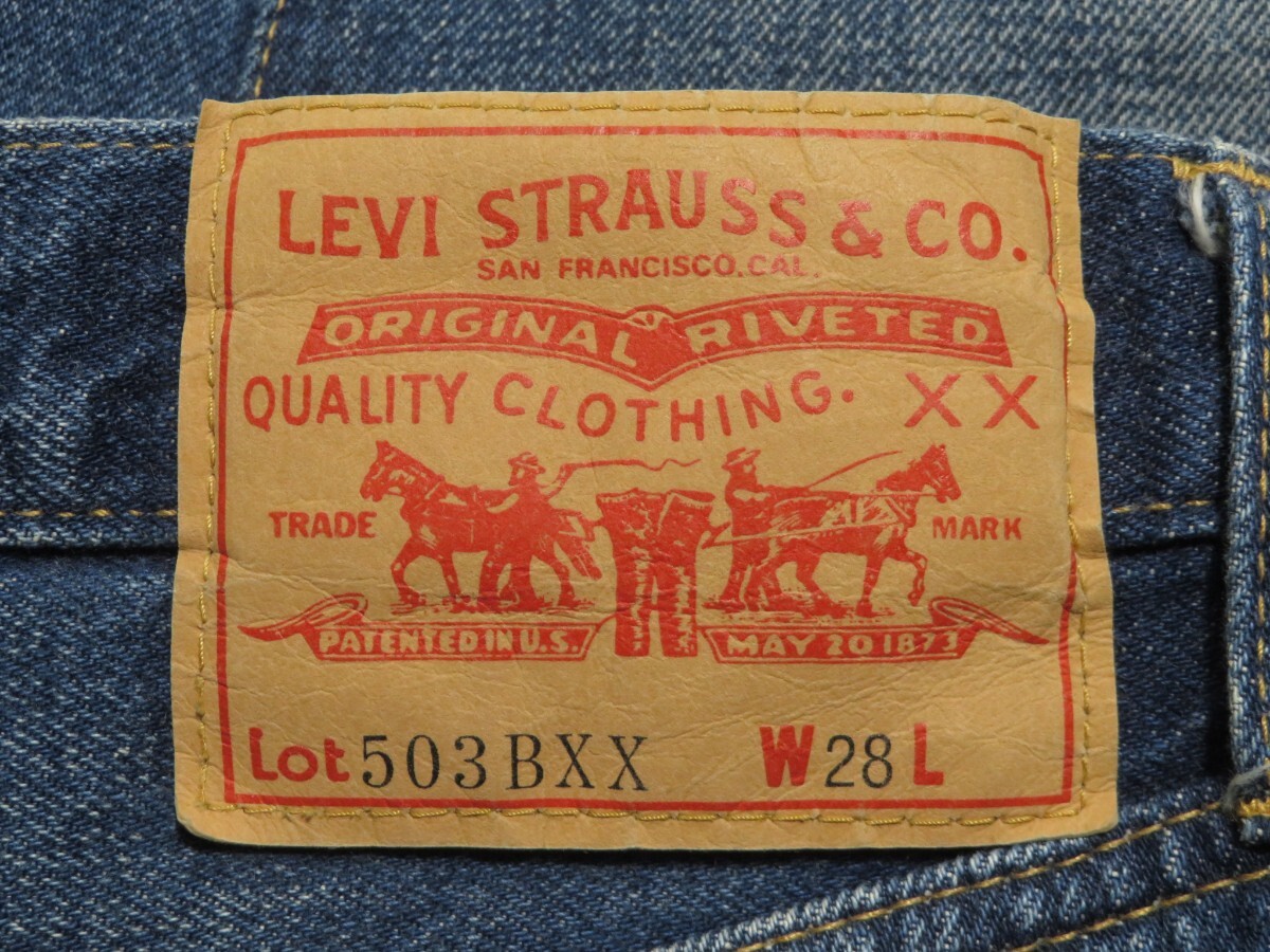 即戦力★W28(約75cm)【LEVIS/リーバイス】ビンテージ/1950年代/503B/キッズ/レディース/復刻/BIG-E/隠しリベット/86197-0003/LVC/★501xx_画像3