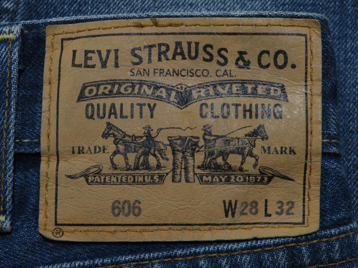 トルコ製★W28(約73cm)【LEVIS/リーバイス】ビンテージ/1960年代/606/30605-0054/スリム/TALON42/テーパード/復刻/オレンジタブ/BIG-E★_画像3