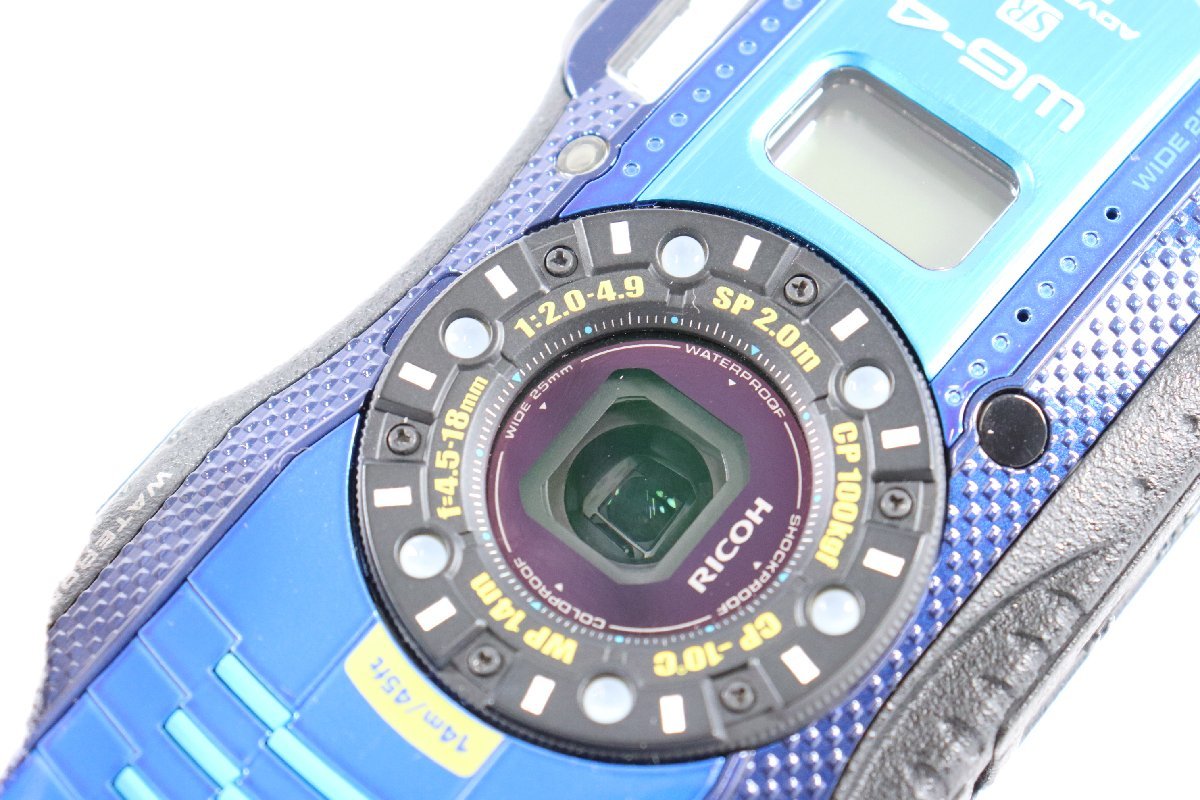 RICOH リコー コンパクトデジタルカメラ WG-4 GPS デジカメ 防水 ブルー 外箱あり 1183-KF_画像7