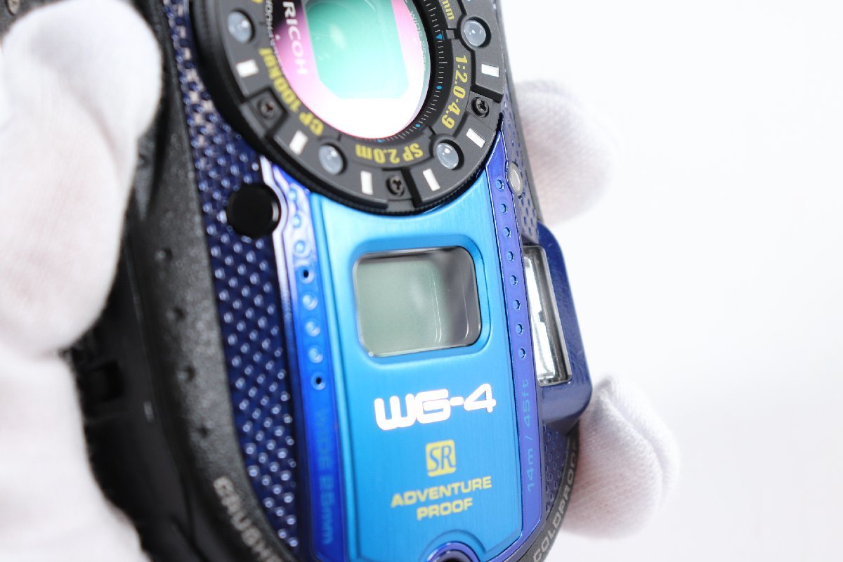 RICOH リコー コンパクトデジタルカメラ WG-4 GPS デジカメ 防水 ブルー 外箱あり 1183-KF_画像9