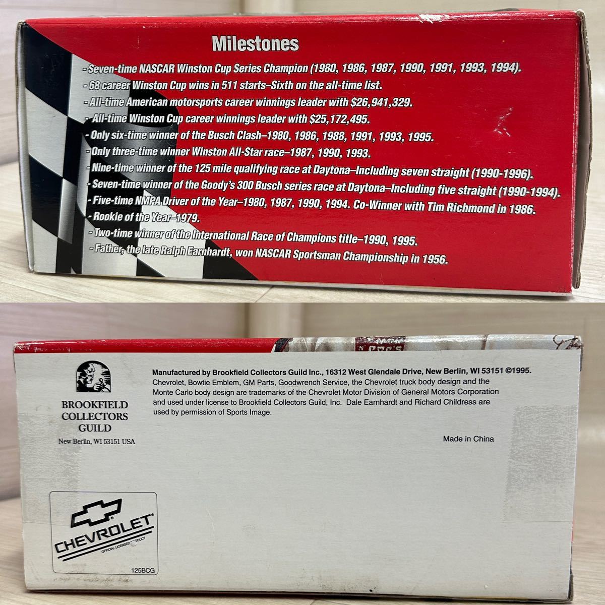 【A0294】未開封品『Brookfield 1995 1/24 Monte Carlo RACE CAR #3 Goodwrench Service』ミニカー レーシングカー_画像9