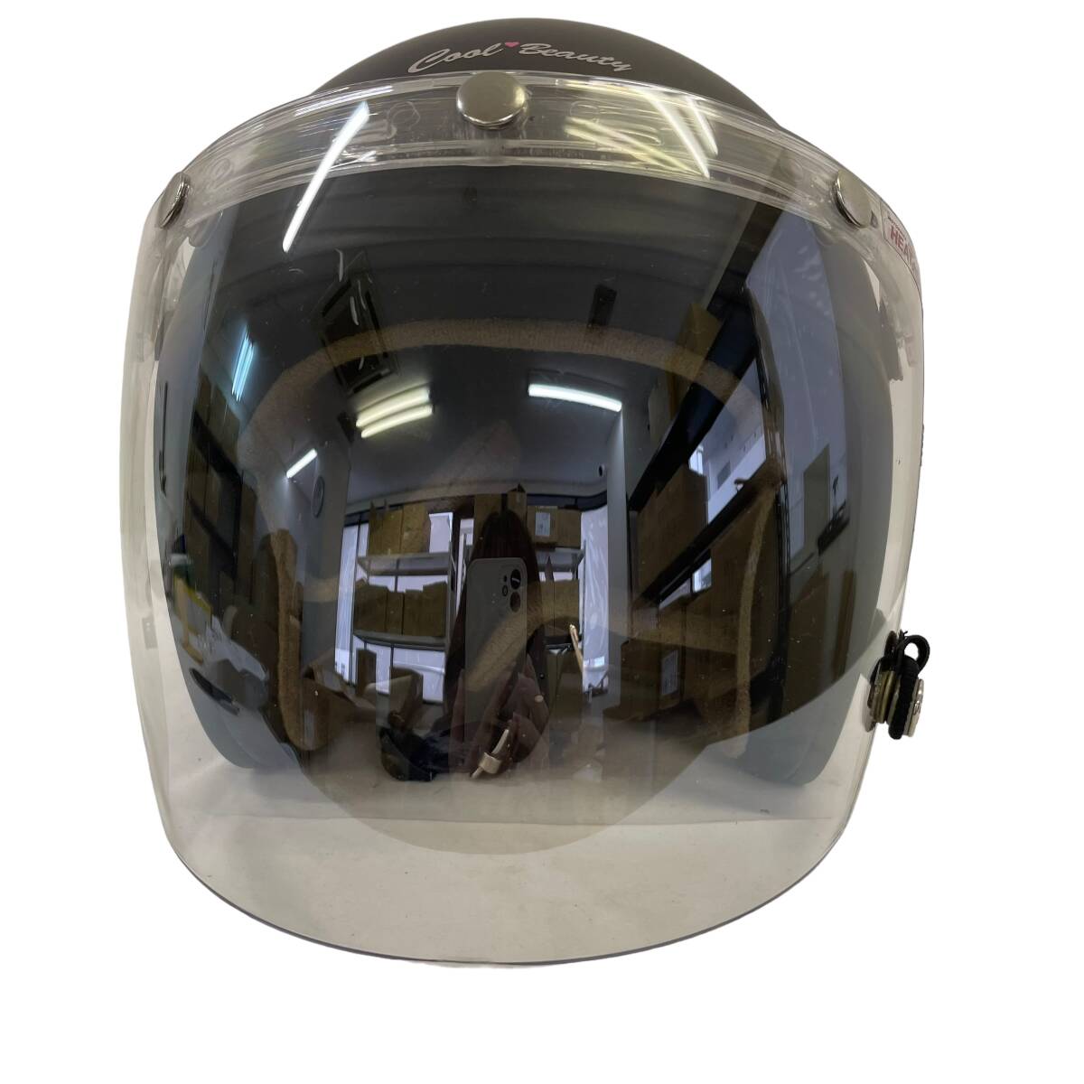 【美品】 OGK KABUTO KL-mini ジェットヘルメット 黒系 ブラック系 54-55㎝ 6990-100_画像2