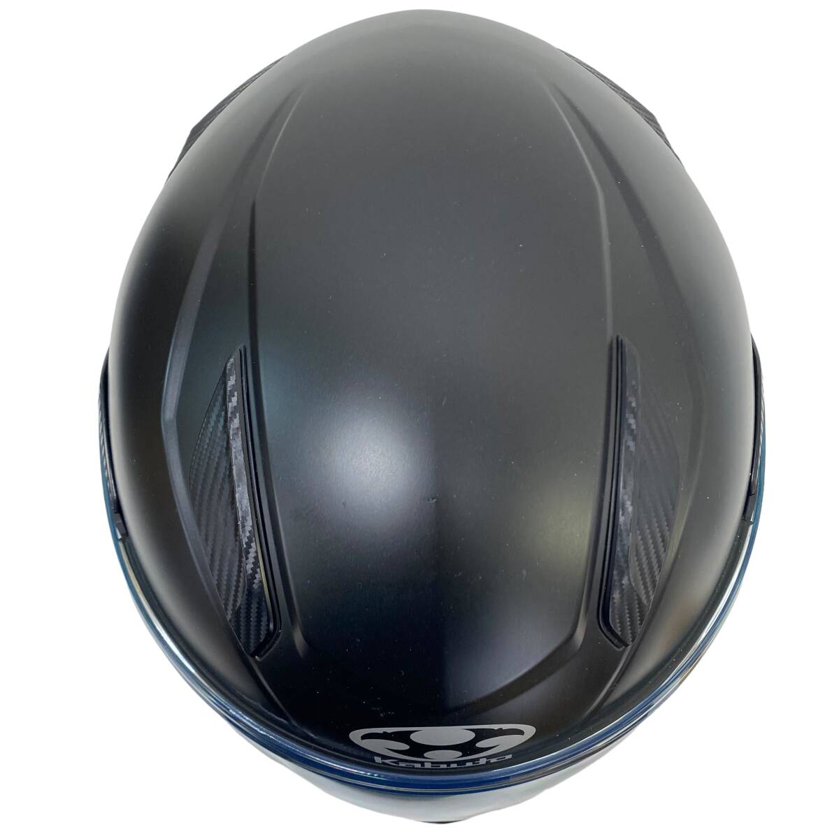 【美品】 OGK KABUTO オージーケーカブト システムヘルメット フルフェイスヘルメット RYUKI リュウキ 黒系 ブラック系 Lサイズ　7320-100_画像3