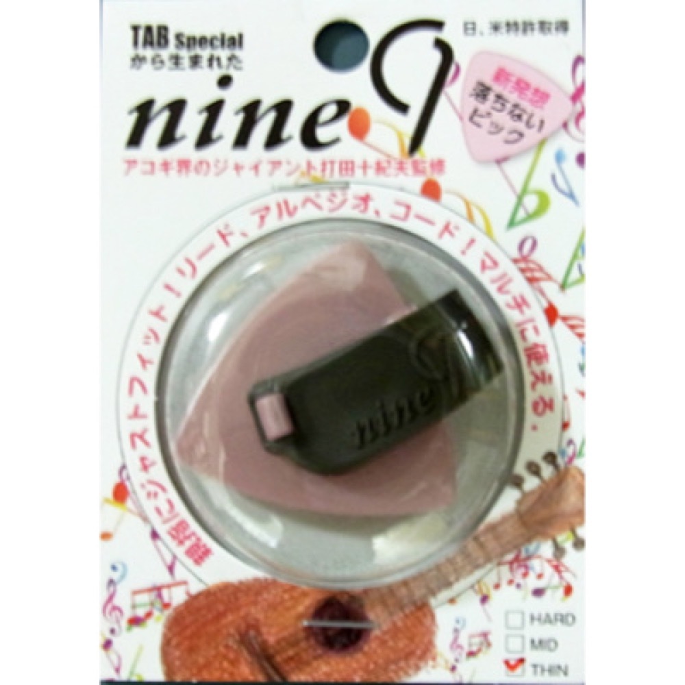 TAB nine9 ON122-MPxGY THIN металлик розовый x серый медиатор на большой палец медиатор 