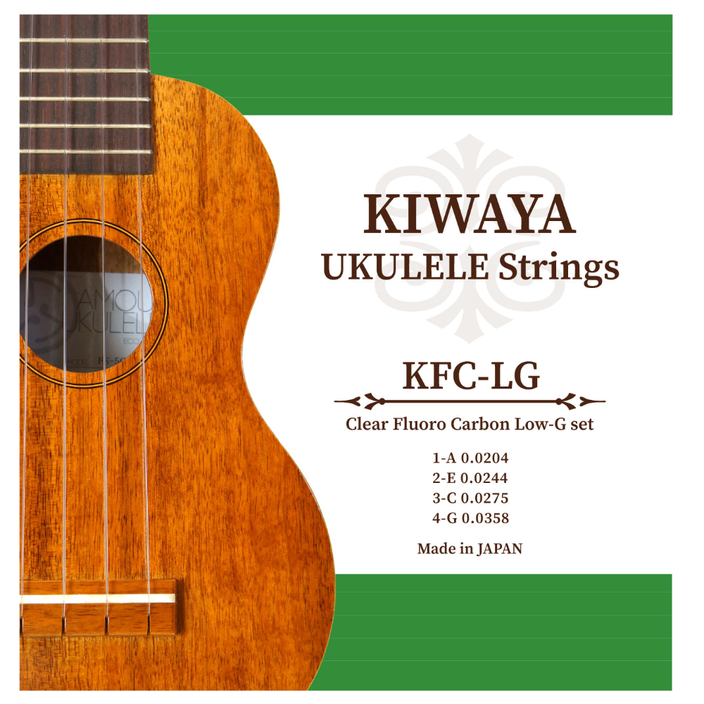 KIWAYA KFC-LGfroro carbon string Low-G set clear all size correspondence ukulele string 