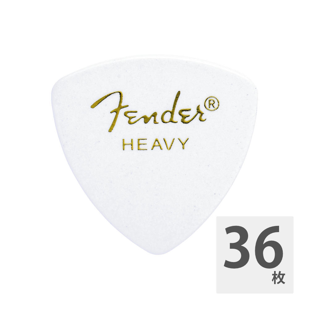 フェンダー ギターピック 36枚 セット ヘビー 346 Shape Classic Celluloid Picks Heavy White Fender_画像1