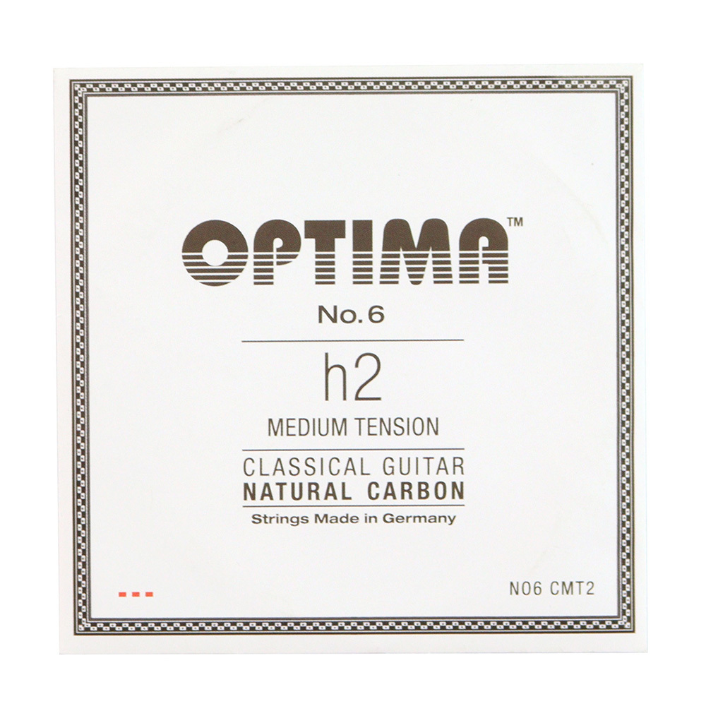 Optima Strings No6.CMT2 Natural Carbon B/H2 Medium 2 string rose string classic guitar string 