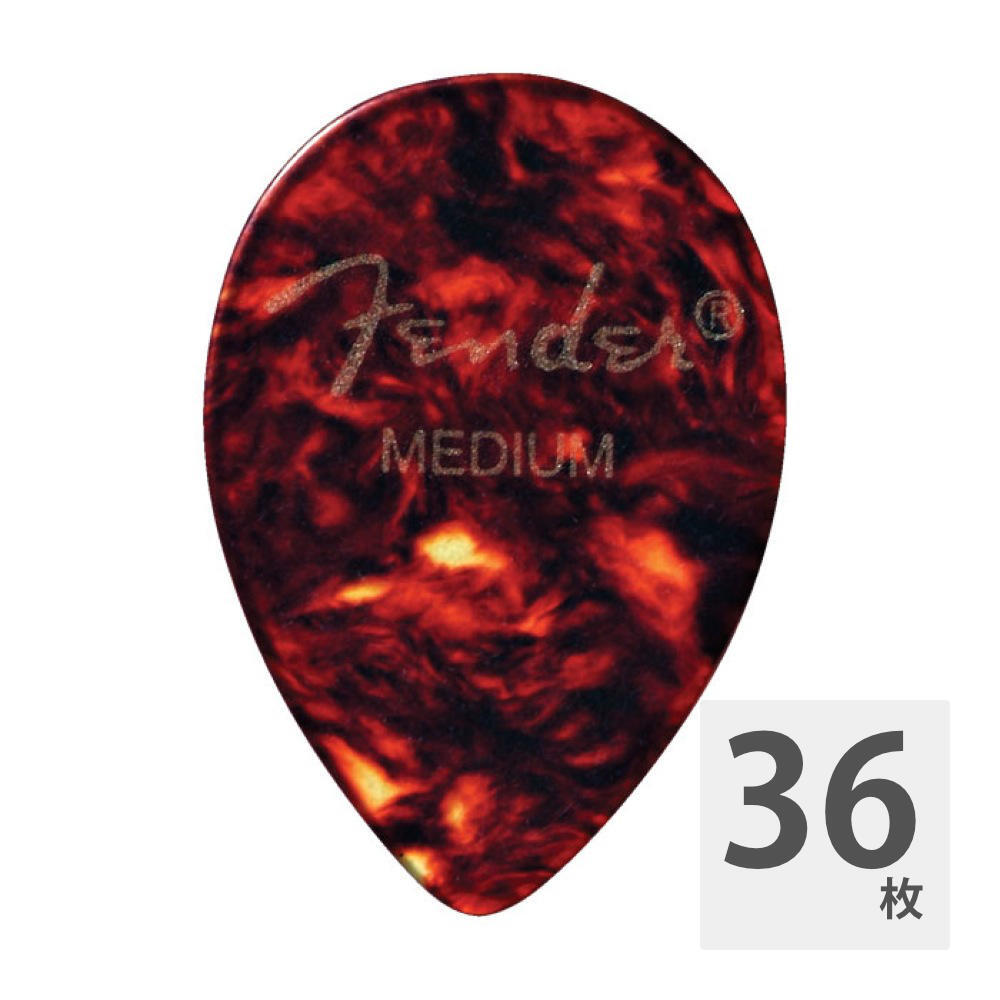フェンダー ギターピック 36枚 セット ミディアム 358 Shape Picks Shell Medium Fenderの画像1