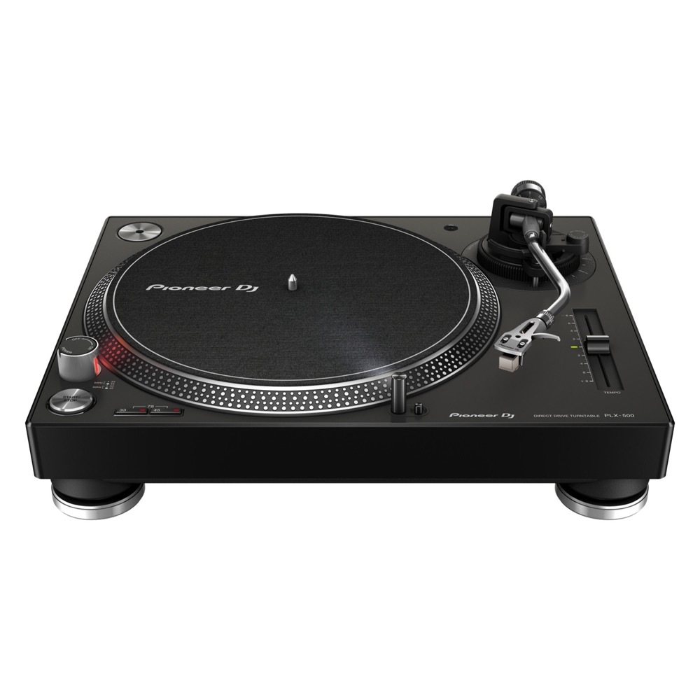 Pioneer DJ PLX-500-K Black ターンテーブル レコードプレーヤー リスニングセット Pioneer DJ DM-40D アイソレーションパッド付きセット_画像3