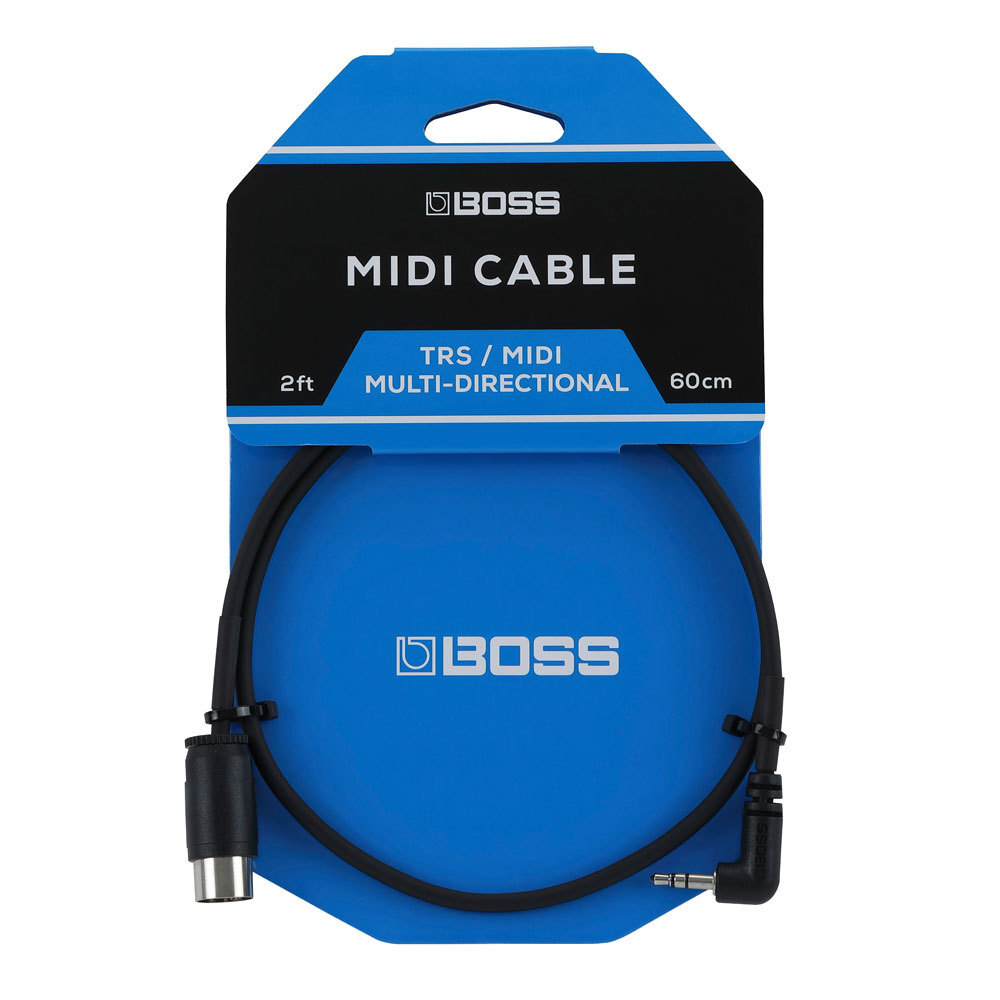 MIDIケーブル 0.6M TRS端子 BOSS BMIDI-2-35 MIDI Cable 3.5mm TRS/MIDI 60cm MIDI TRS 3.5mmステレオミニプラグ 60センチの画像1