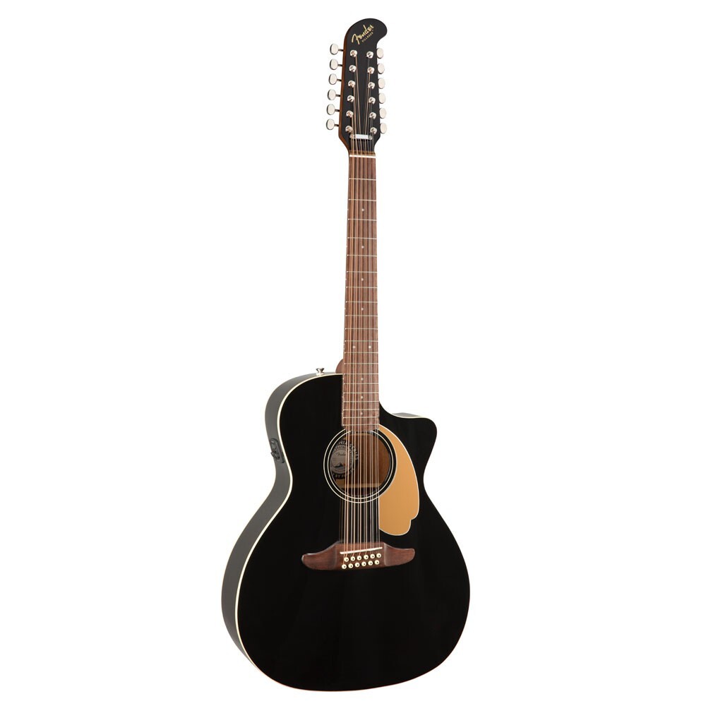 フェンダー エレアコ Fender Villager 12-String Walnut Fingerboard Black V3 12弦 エレクトリックアコースティックギター