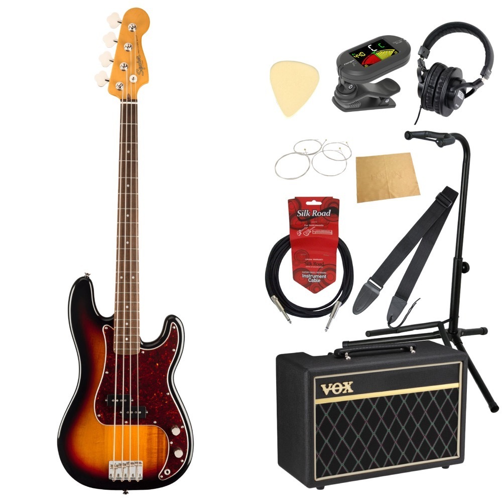 スクワイヤー/スクワイア Squier Classic Vibe '60s Precision Bass 3TS LRL エレキベース VOXアンプ付き 入門10点 初心者セット_画像1