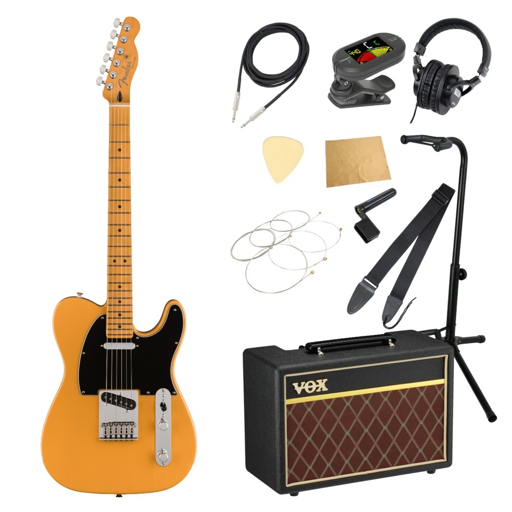 Fender フェンダー Player Plus Telecaster MN BTB エレキギター VOXアンプ付き 入門11点 初心者セット_画像1